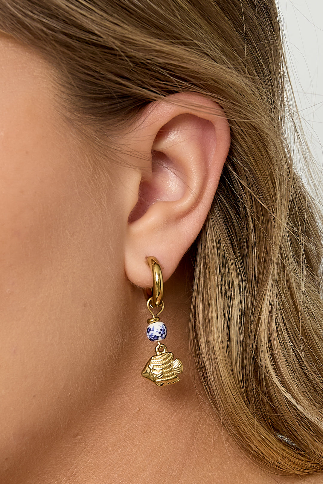 Stainless Steel Dangle Earrings fish Casual Daily Simple Series Women's jewelry