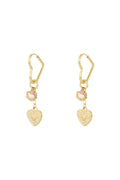 Stainless Steel Drop Earrings Heart Casual Daily Simple Series Women's jewelry