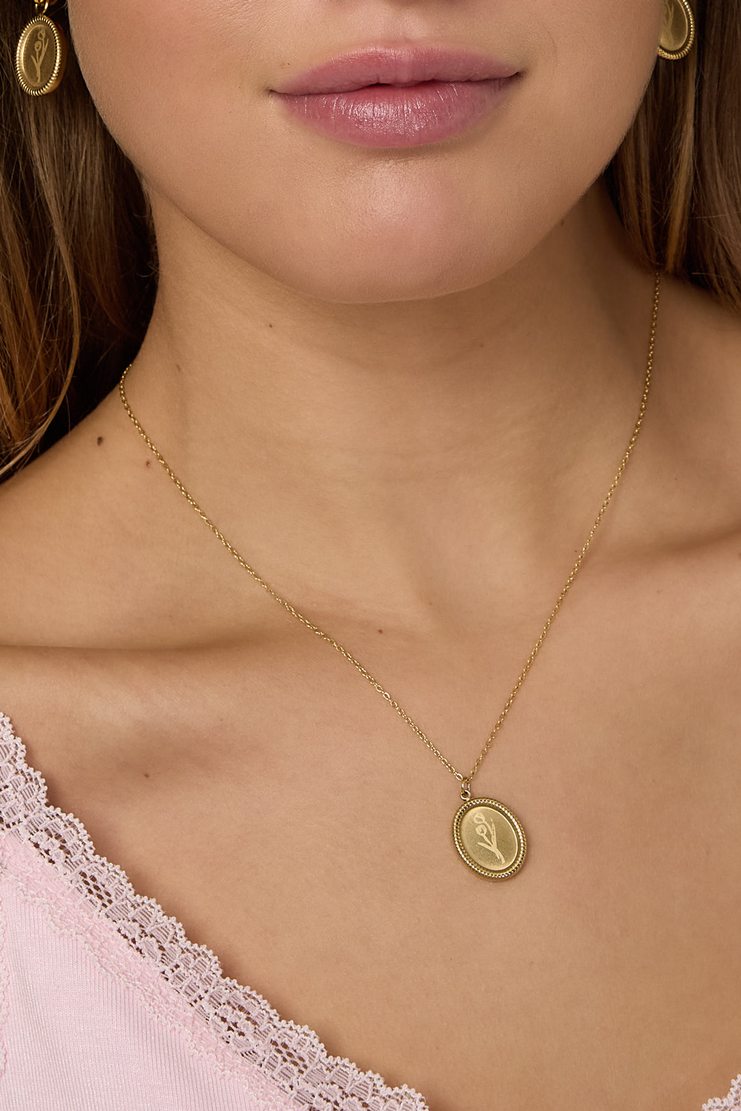 Tulip Blossom Stainless Steel Necklace