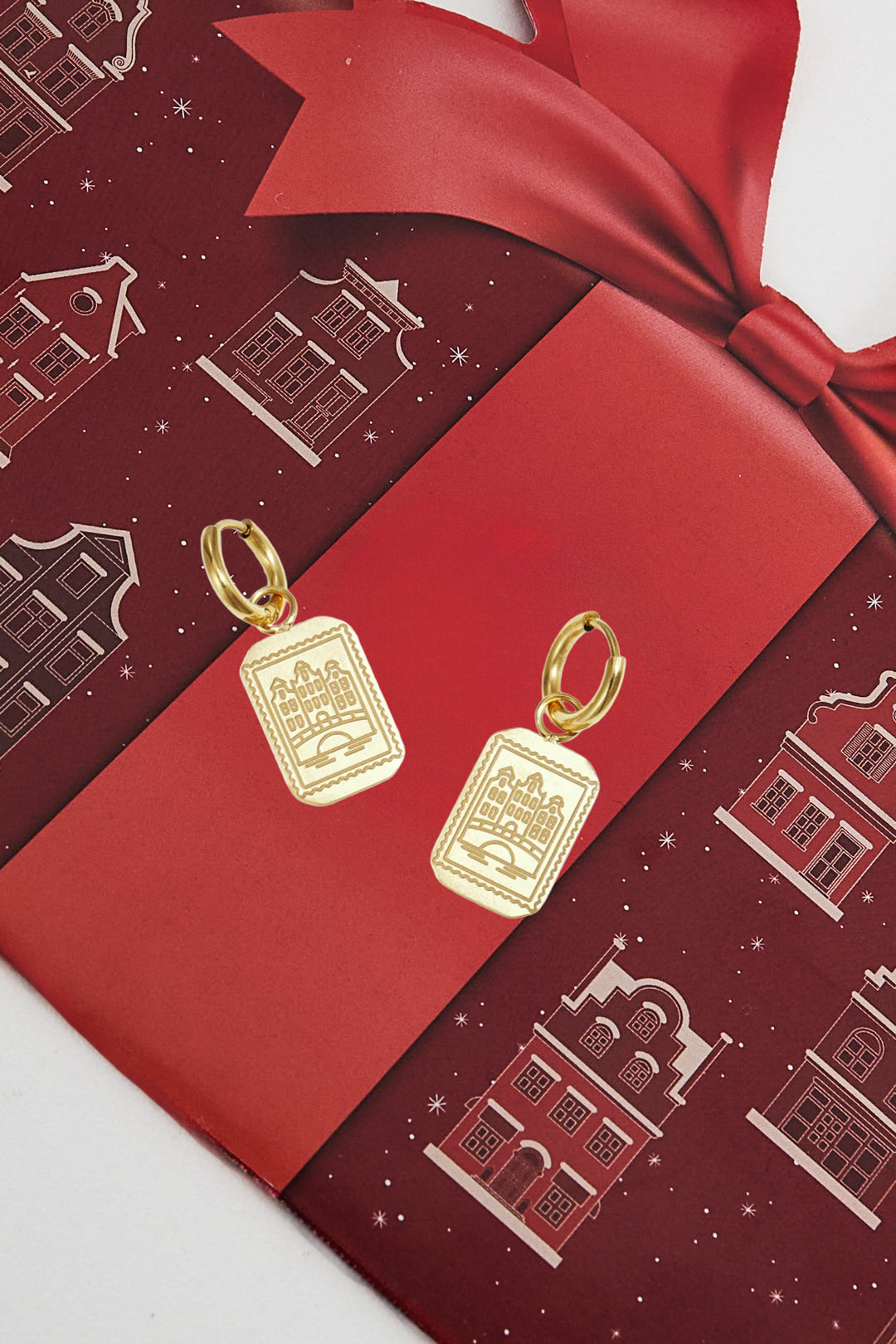 Amsterdam Canal House Stainless Steel Earrings